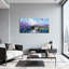 Plantes et fleurs, fleurs mauves, pont, ruisseau, ciel, paysage, art-468373842