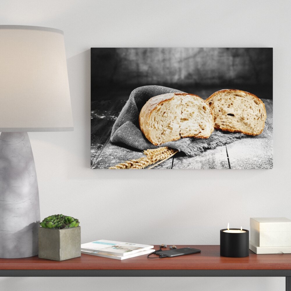 Leinwandbild „Gutes Bauernbrot", Grafikdruck