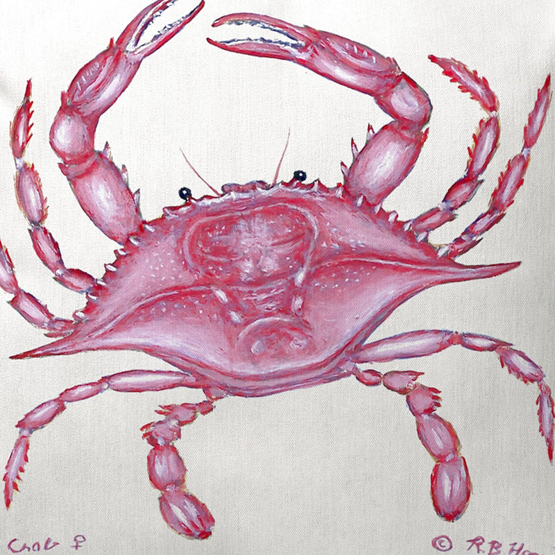 Coussin intérieur / extérieur Pink Crab