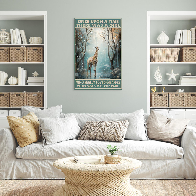 «Who Really Love Giraffe», impression sur toile, H 36 po x l 24 po x P 1,25 po