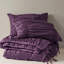 2 pièces d'édredon mauve simple / simple TG, en microfibre brossée prélavée, tout usage avec un design et des attaches délicates, de couleur, avec des détails légers mais pour toutes les saisons, lavable à la machine-120479479-120479475