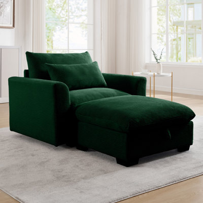 Wagenen Sofa Couch, Modular Couch with Storage Ottoman, Couch Deep Seat Couches by Latitude Run