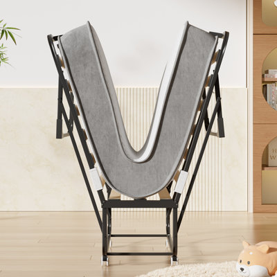 Twin Folding Bed with 4" Memory Foam & Lockable Wheels