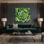Art mural sur toile vert-290883473