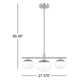 Vibi 3 Light Metal Dimmable Sputnik Chandelier