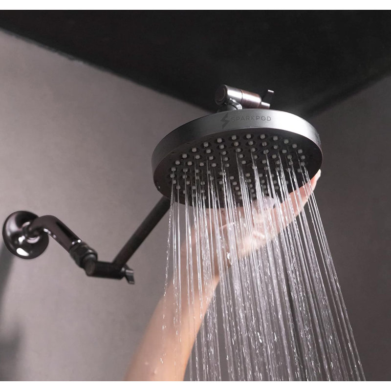 Oil-Rubbed Bronze Adjustable Rain Shower Head with Filter
