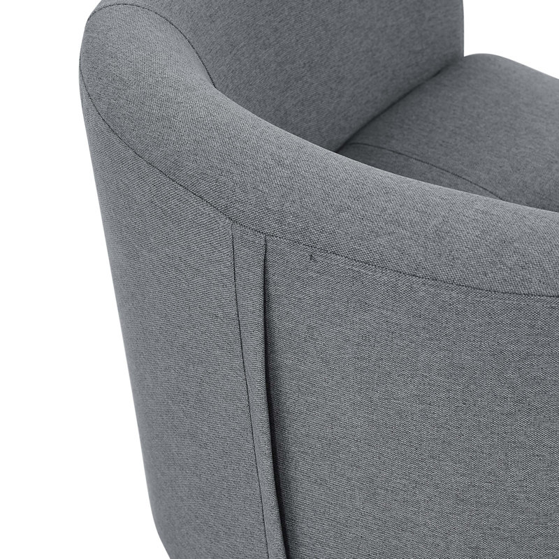 Fauteuil d'appoint, fauteuil demi-tonneau rembourré et un repose-pieds