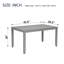 Table de salle à manger rectangulaire en bois, table de cuisine pour petits espaces, table pour 4 personnes, grise

TABLE SEULEMENT-134895414