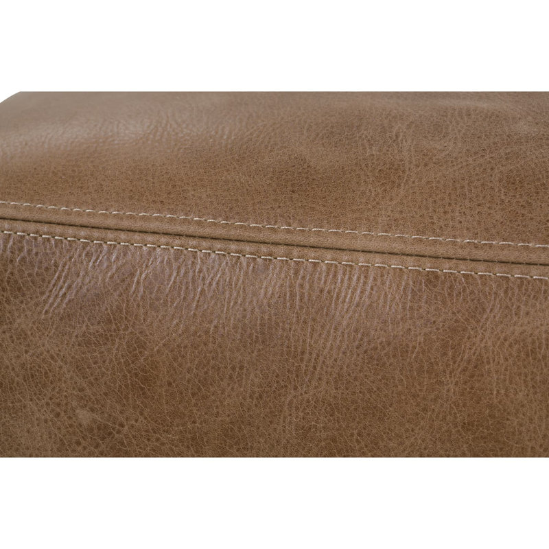 Nugget Leather Dena Ottoman