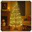 Arbre de Noël artificiel avec lumières DEL et support en métal