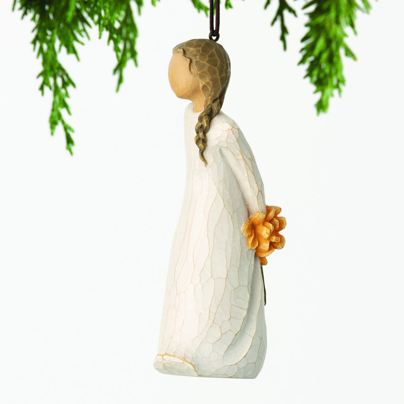 10.5cm Porcelain Hanging Figurine Ornament