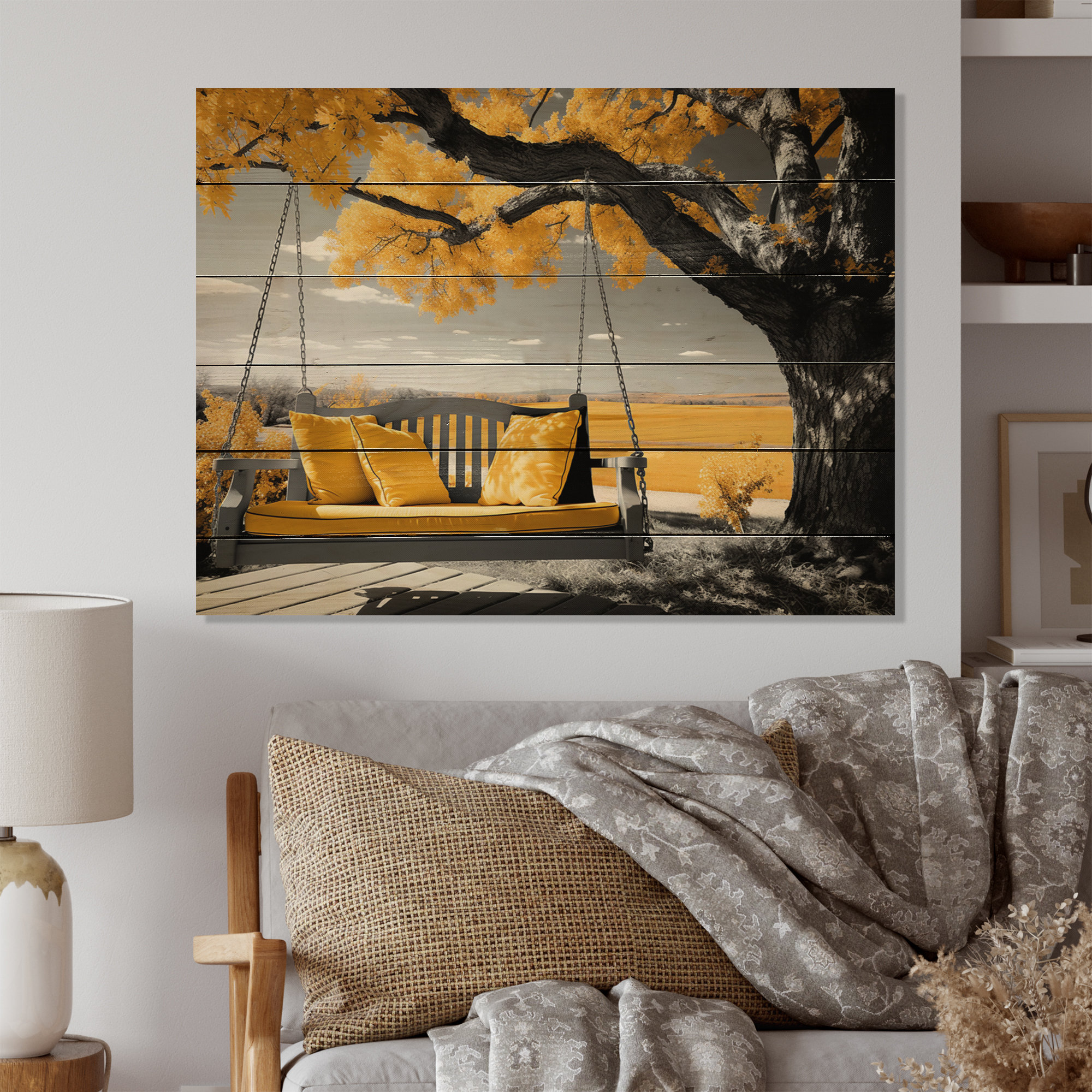 Stavrula Farmhouse Yellow Country Comfort II Latitude Run Size: 10\, image size:2000x2000