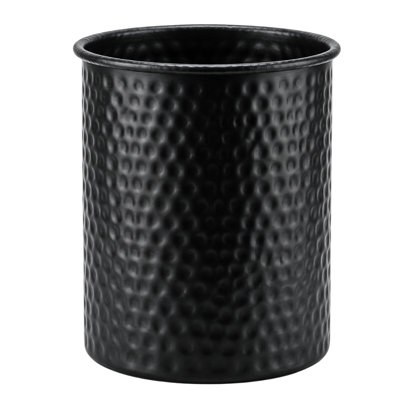 Hand Hammered Metal Kitchen Utensil Holder