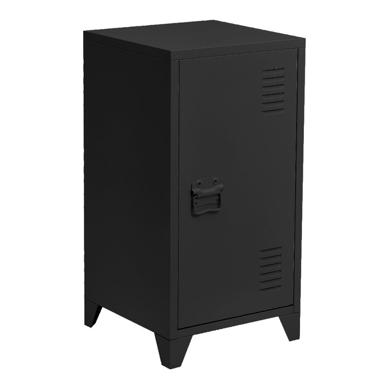 44cm W Steel Bedside Table