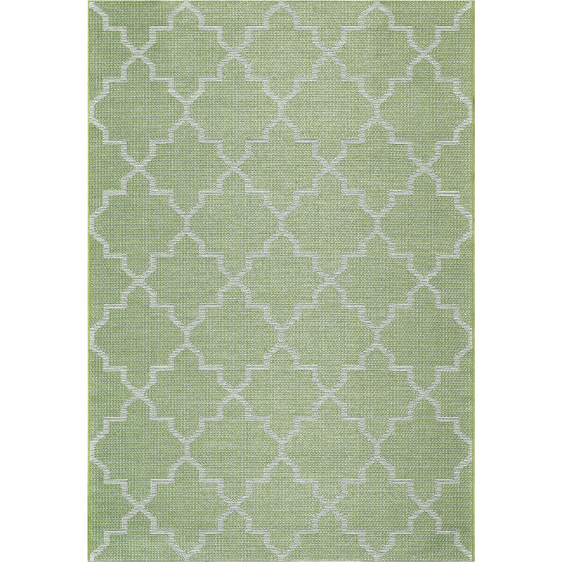 Vanja 4,7 X 6,7 96003-4005 Vert / Ivoire, Rectangle 4 pi 7 po x 6 pi 7 po