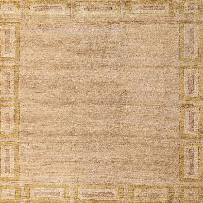 Tapis abstrait moderne 5199, Carré 7 pi