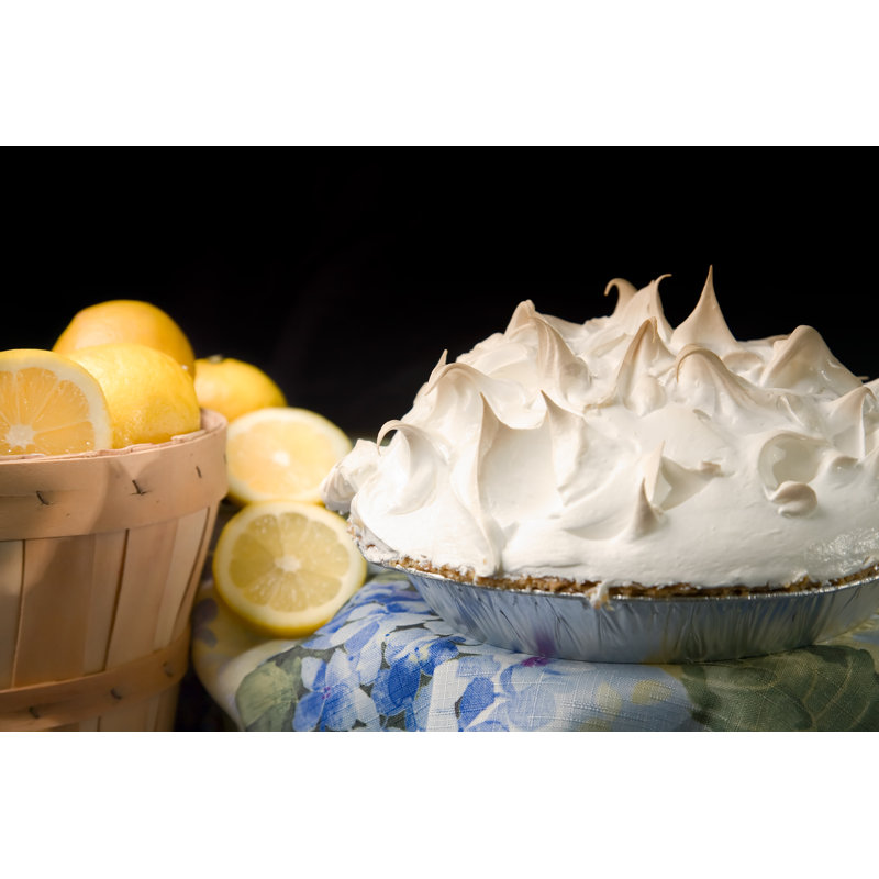 Lemon Meringue Pie - Wrapped Canvas Print, 30cm H x 46cm W x 3.8cm D