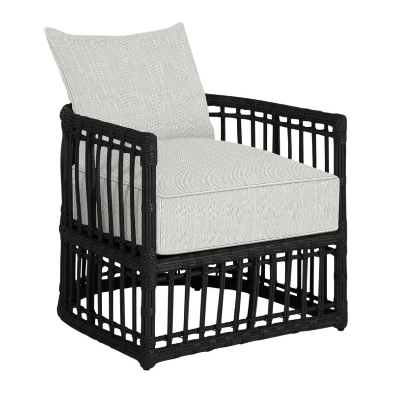 Fauteuil demi-tonneau Newport - Onyx, Welt, Argent Vérone, Onyx