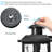 1-Light Matte Black Metal Frame Glass Shade Outdoor Wall Light with 2 GFCI and Motion Sensor Dusk to Dawn