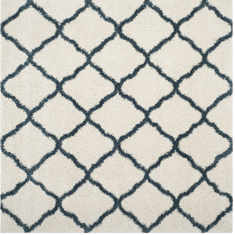 Tapis à poils longs Darrold Hudson, Carré 7 pi