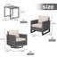 Chaise de patio avec coussins Nazime-1721635036