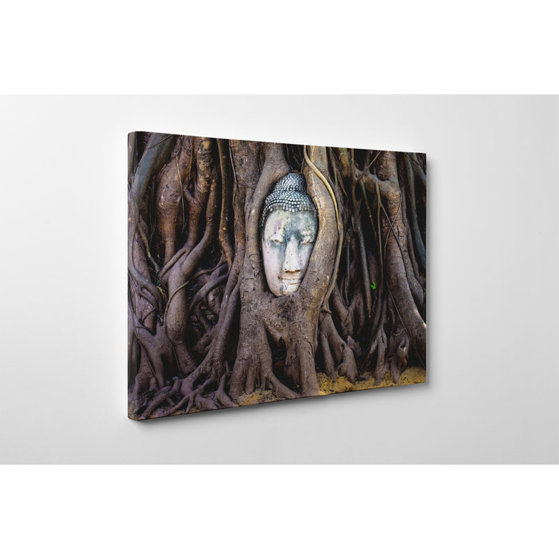 Décoration murale en toile Mindful Buddha, H 20 po x l 30 po x P 1 po