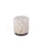 Elegant Beige 16" x 16" x 18" Handwoven Chevron Compact Ottoman with Matte Black Base-1175280591-1175280590