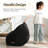 Corduroy Kids Bean Bag Chair-1203138577