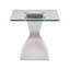Table de bout en acier inoxydable Unaisah
