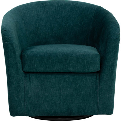 Fauteuil demi-tonneau pivotant en polyester 30,5 po Anrea