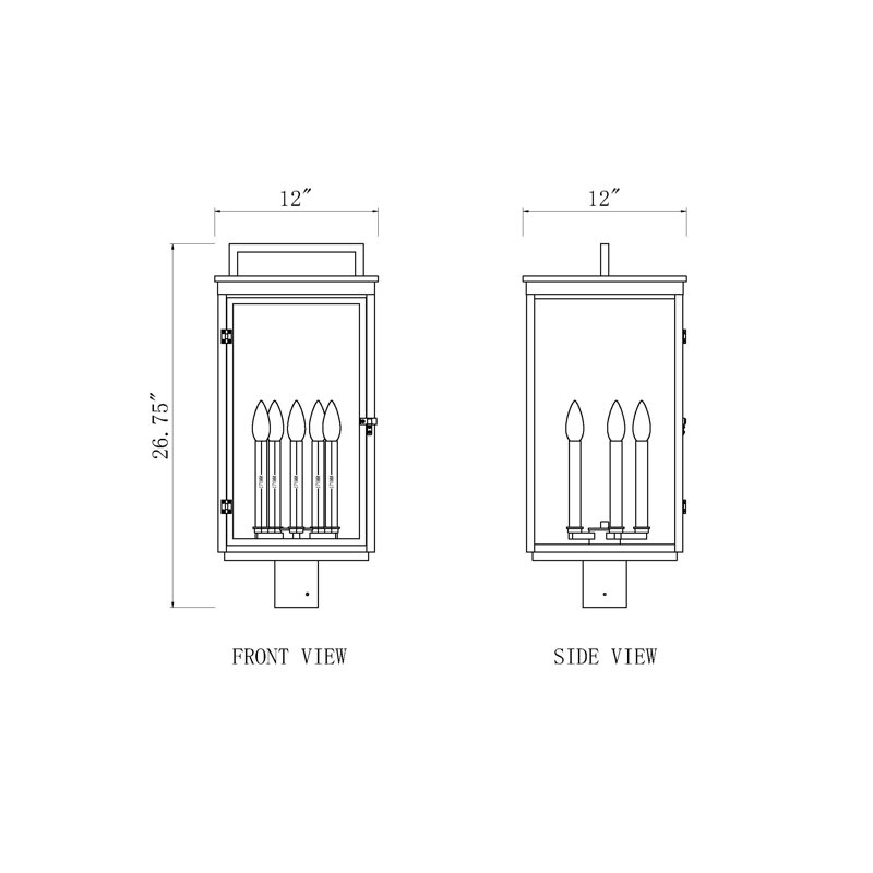 Luminaire d'extérieur 5 lumières Amari