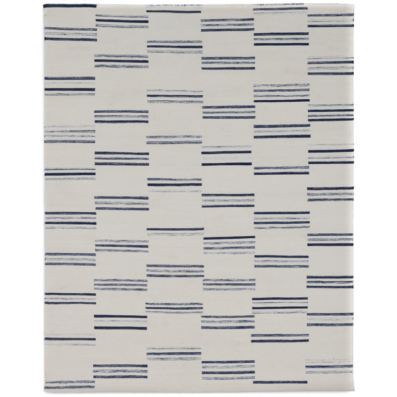 Mahon Aqua Area Rug, Rectangle 6' x 9'