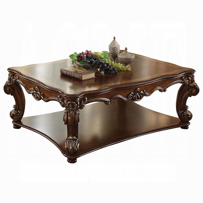 Amorsolo Solid Wood Coffee Table, Cherry, 20" H x 50" W x 50" D