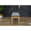Banc de salle à manger gris en bois massif - Collection Habit, rembourrage de siège luxueux, structure de pieds stable, l 48 po x P 16 po H 19,5 po de couleur, siège confortable, pieds élégants, 48 po x 16 po x 19,5 po