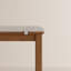 Banc de salle à manger en bois massif Addisin avec coussin en lin amovible-79672748-82527771