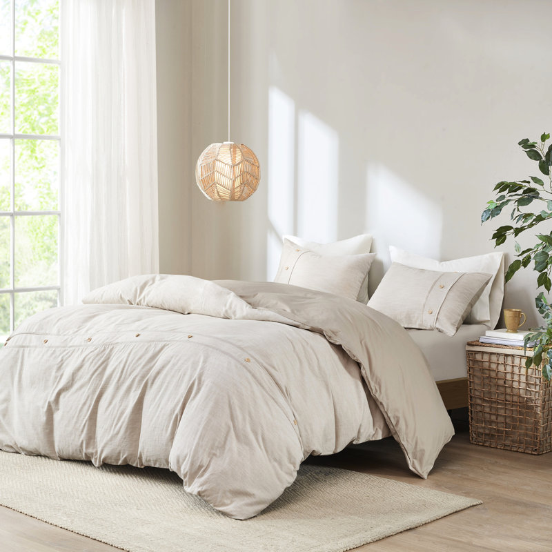 Housse de couette en coton biologique très grand / très grand confort très doux, Housse de couette très grand et 2 taies