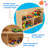3 Compartment Manufactured Wood Shelving Unit