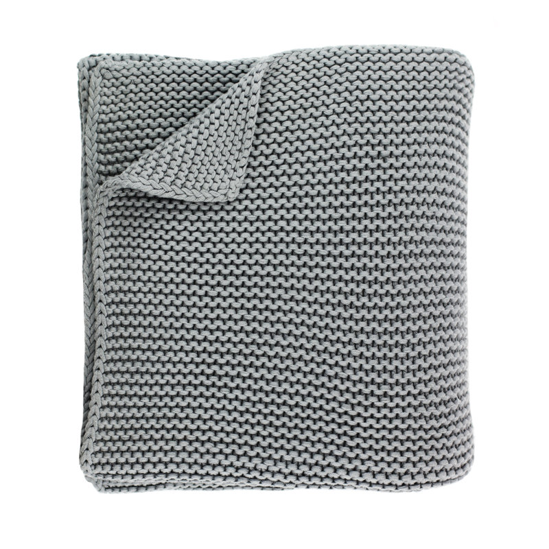 Maughan Knitted Throw Blanket, Natural