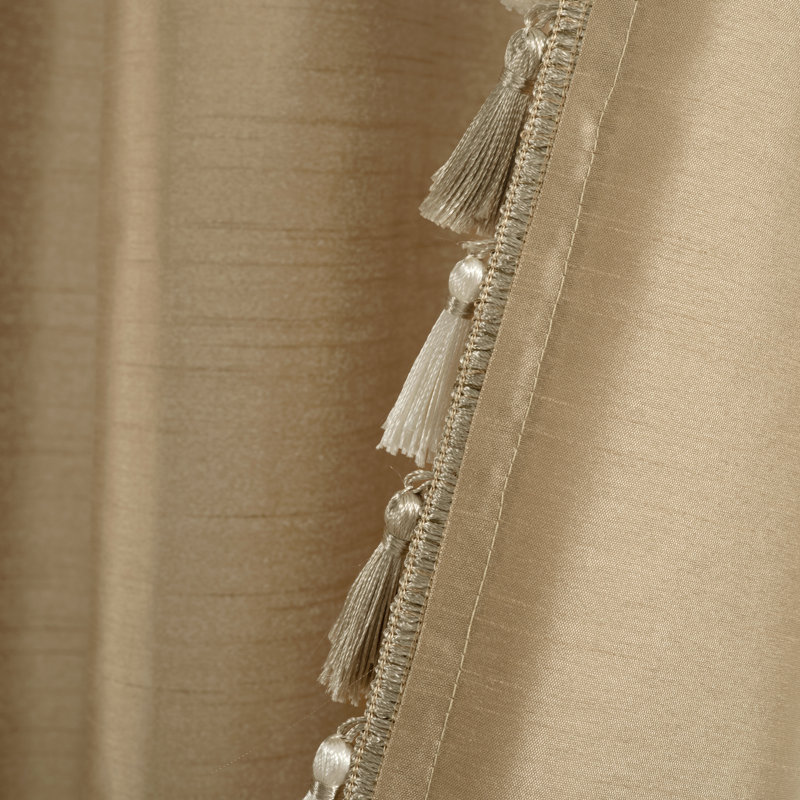 Rideau en polyester Luxury Regency, Taupe