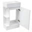 Armoire de rangement de salle de bain avec lavabo et tablette latérale-263003155
