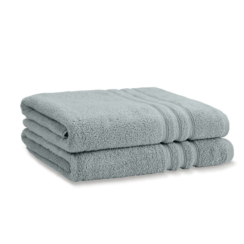 Zero Twist 100% Cotton Bath Sheet Pairs, Sage Green