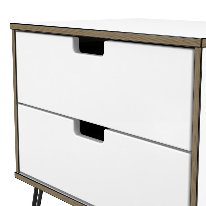 Buldir 58cm W Manufactured Wood Bedside Table