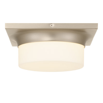 10-in Brushed Nickel LED Flush Mount