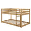 Lit superposé bas simple en bois avec échelle en bois-1079904434