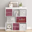 100 cm H x 97.5 cm W Cube Bookcase