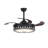 42" Demorato 4- Blade LED Crystal Ceiling Fan with Remote Control and Light Kit Included