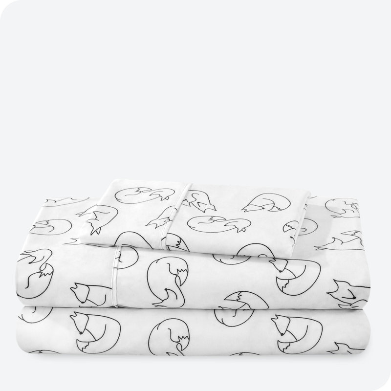 Microfiber Sheet Set, Twin Sheet Set + 1 Fitted Sheet + 1 Pillowcase, Feelin' Foxy