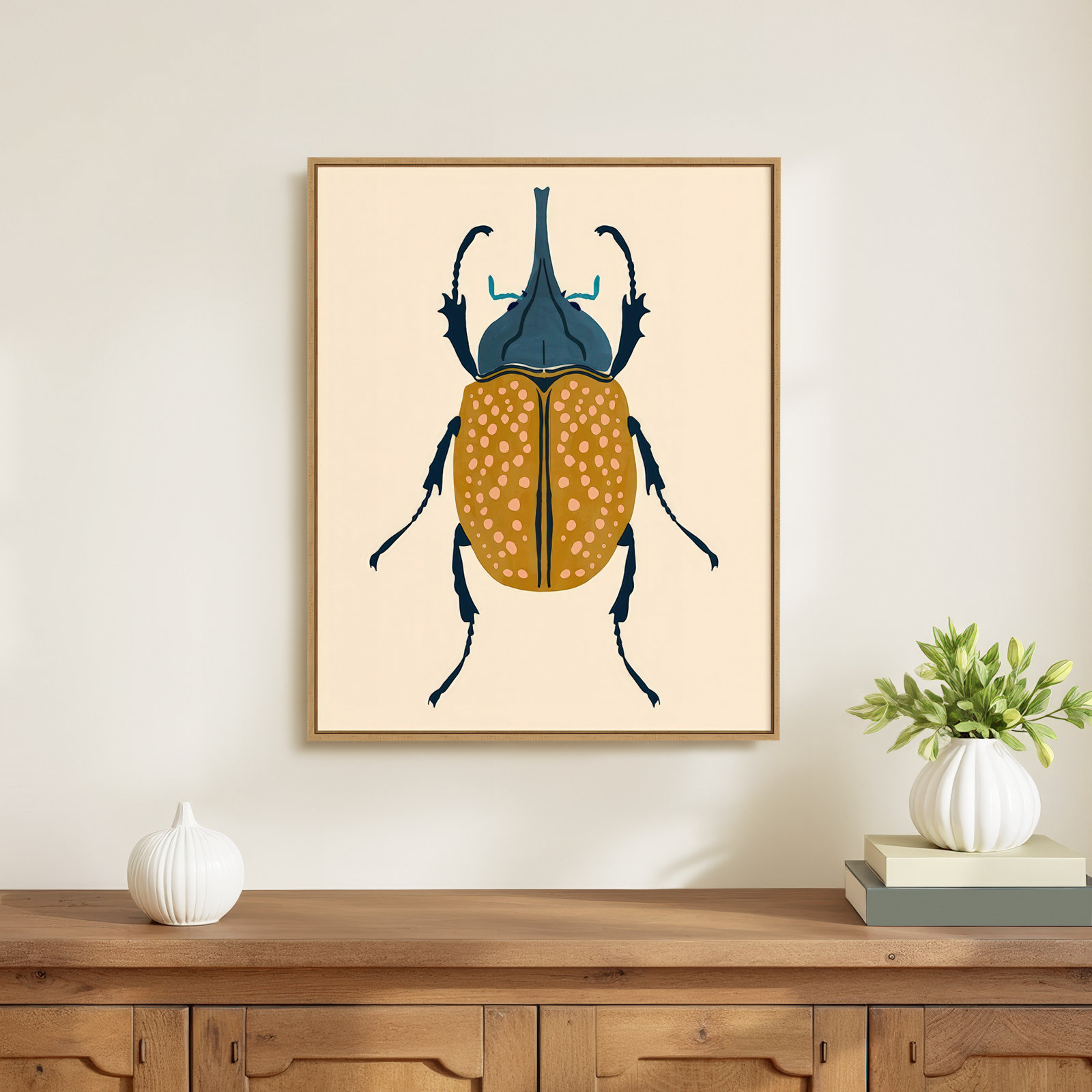 Beetle Bug II Canvas Print by Victoria Barnes, 28" H x 23" W  x 2" D