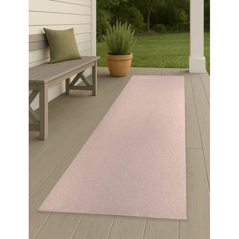 Tapis d'extérieur antidérapant Paulie, Tapis de couloir 2 pi 6 po x 8 pi