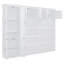 Grand lit escamotable mural avec armoires, grand